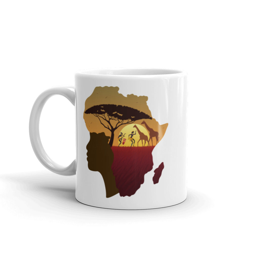 I AM AFRICA White Glossy Mug – Wuhikes